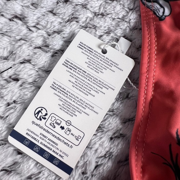 Summer Mae Women's Coral Floral Tankini Two Piece Swimsuit Set Size 20W NWT - Picture 9 of 15